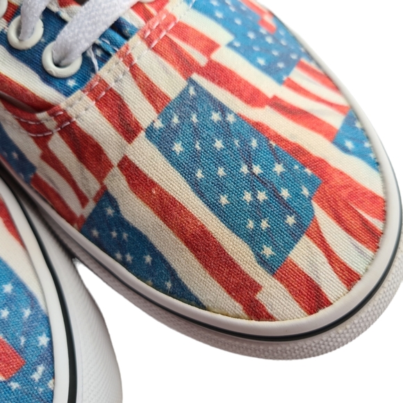 Vans US m9.0 w10.5 American Flag Unisex Red White Blue USA Sneakers - Picture 7 of 16
